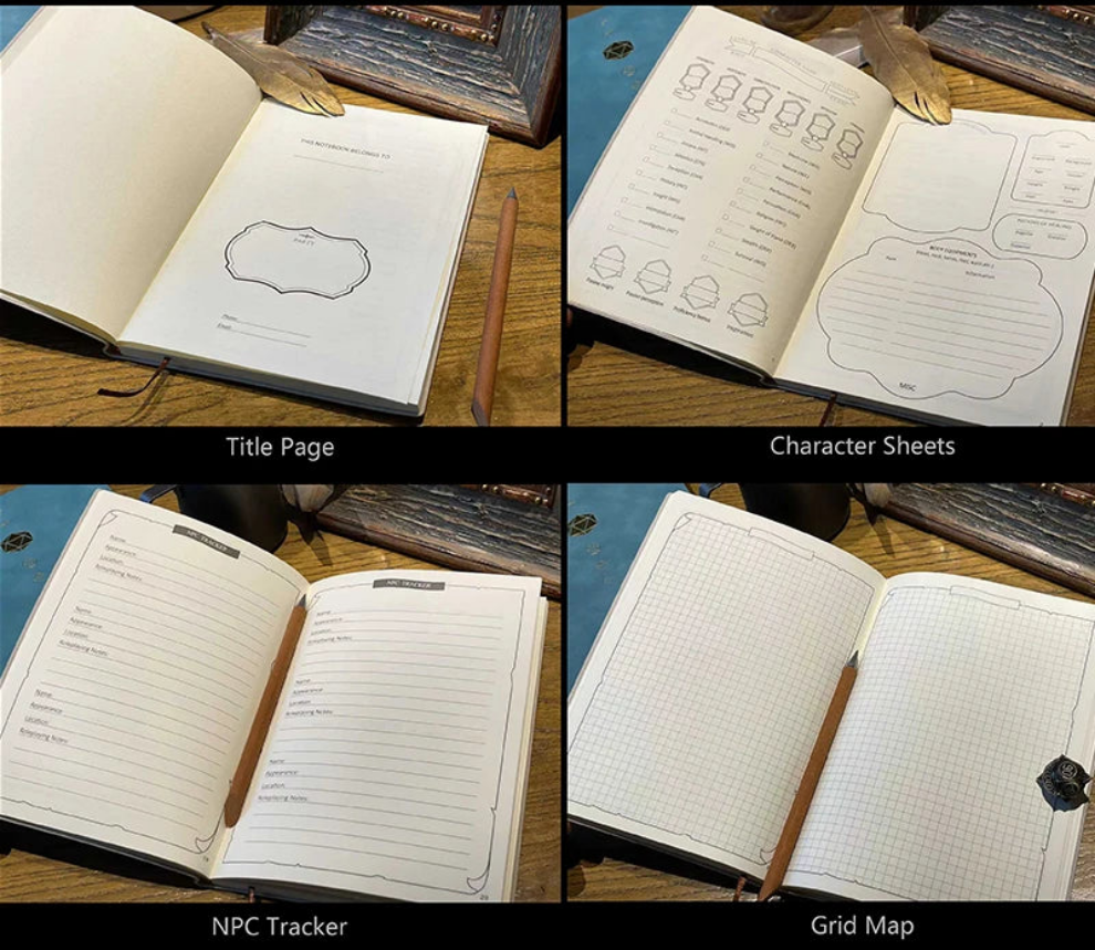 Dungeon Master Planner, All-in-One DnD Campaign Journal, Character Sheets - DM Organization
