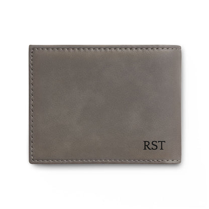Dungeon Master Gifts, Dragon Embroidery Leather Bi-Fold Wallet, Personalized Monogram for Dungeons and Dragons DM
