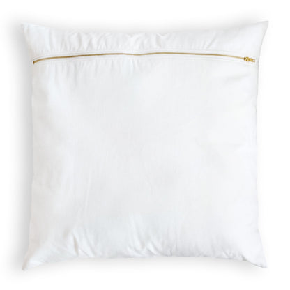 Purple Velvet Decorative Pillow, Gold Filigree Border | Square Throw Pillow