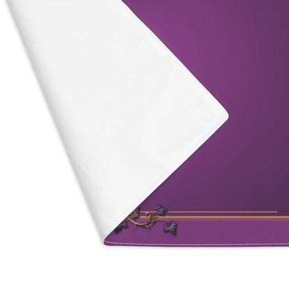 Purple Ivy Border Placemat | Floral Table Décor