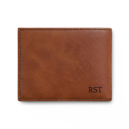 Dungeon Master Gifts, Dragon Embroidery Leather Bi-Fold Wallet, Personalized Monogram for Dungeons and Dragons DM