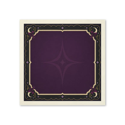 Art Deco Purple Border Napkin | Cocktail Dinner Paper Napkins