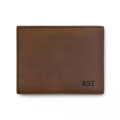 Dungeon Master Gifts, Dragon Embroidery Leather Bi-Fold Wallet, Personalized Monogram for Dungeons and Dragons DM
