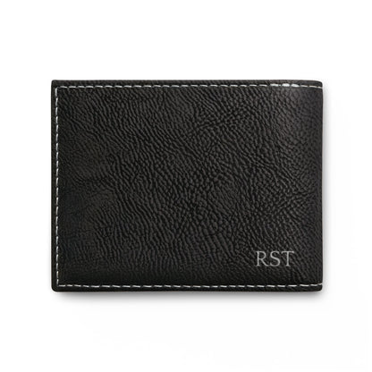 Dungeon Master Gifts, Dragon Embroidery Leather Bi-Fold Wallet, Personalized Monogram for Dungeons and Dragons DM