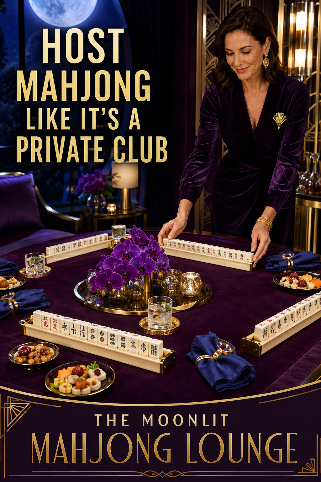 The Moonlit Mahjong Lounge Hostess Pack