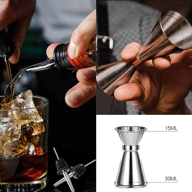 Jewel-Tone Cocktail Stirring Tool Set