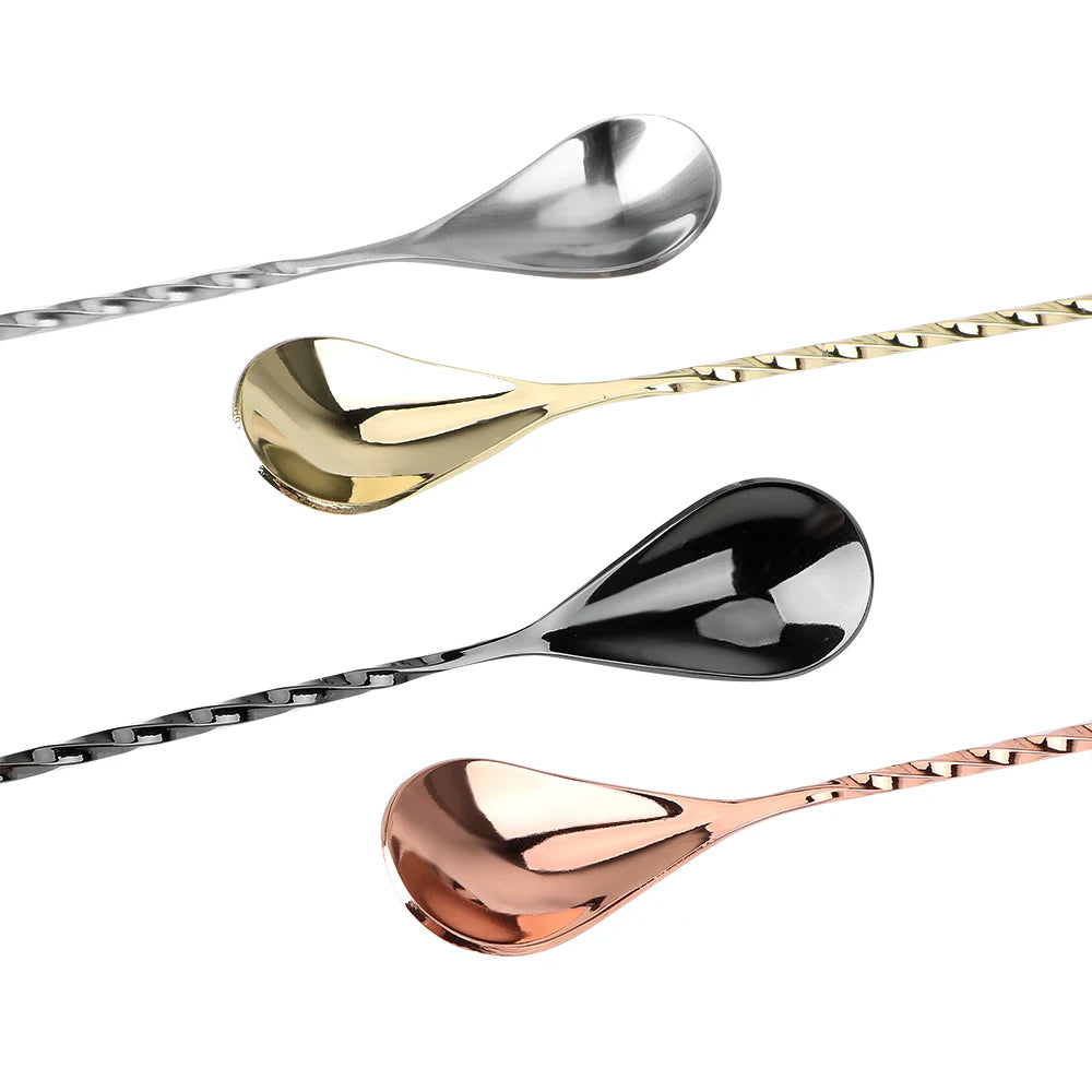 Long Spiral Cocktail Mixing Spoon
