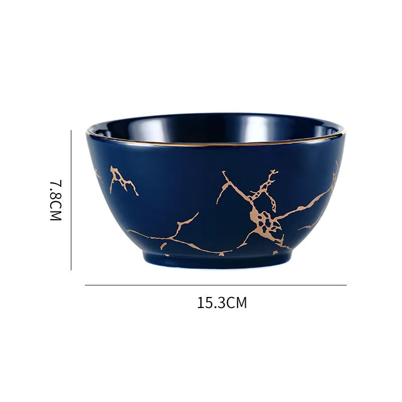 Nordic Dinner Irregular Plates Ins Gold Inlay Dinner Dish Marble Steak Plates Ceramic Dishes Tray Dinnerware Sets Drop Shipping