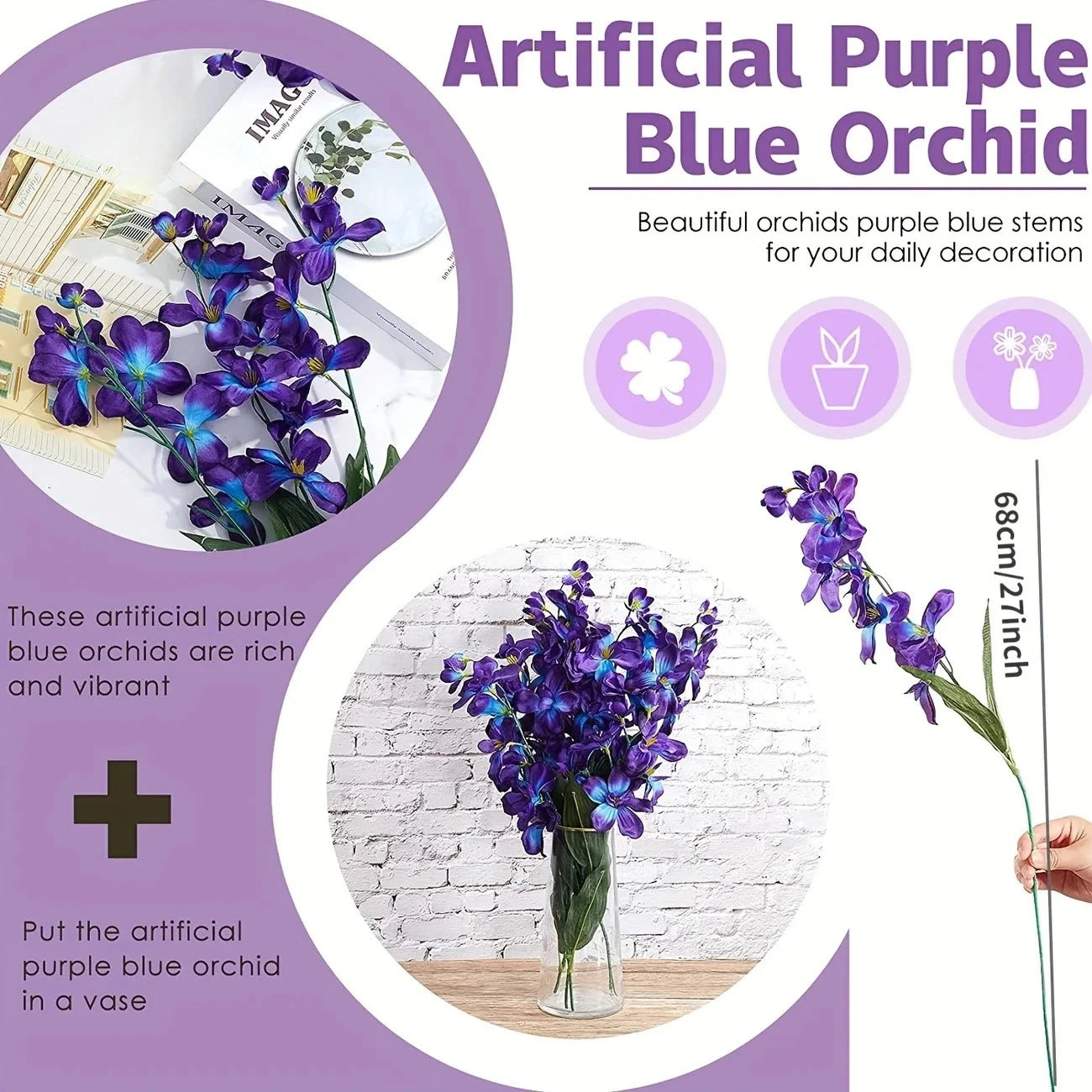 Purple Orchid Table Décor