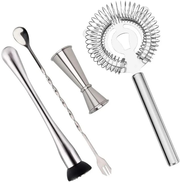 Jewel-Tone Cocktail Stirring Tool Set