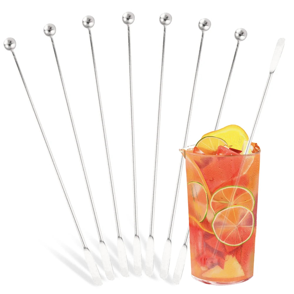 Gold Cocktail Stirrers & Picks — Set of 8