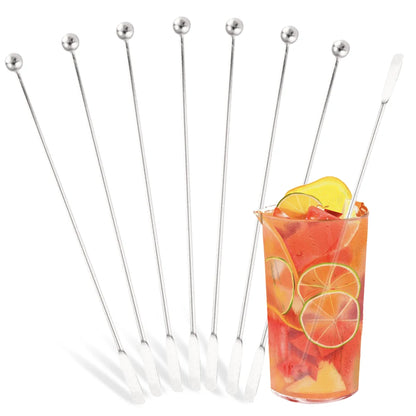 Gold Cocktail Stirrers & Picks — Set of 8