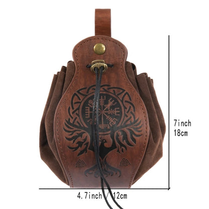 Leather DND RPG Dice Bag - Choose Your Favorite Design - Medieval Style Pouch