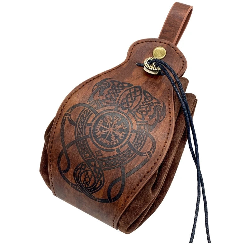 Leather DND RPG Dice Bag - Choose Your Favorite Design - Medieval Style Pouch