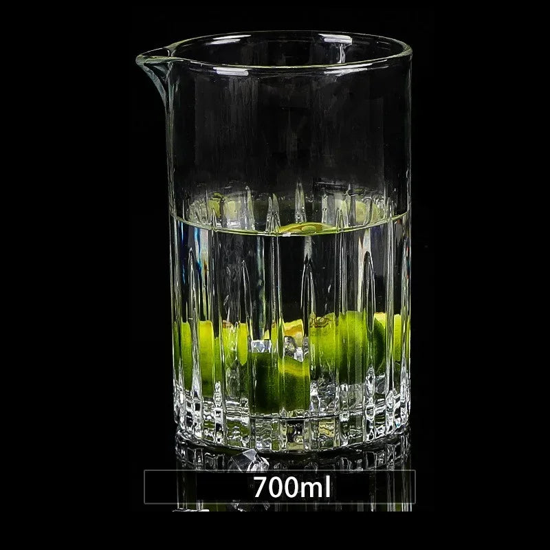 JUSTINLAU Cocktail Shaker Whiskey Glass Cup Professional Cocktail  Stirring Cup Wine Bar mixing cups Bartender Mixing Bar Tools