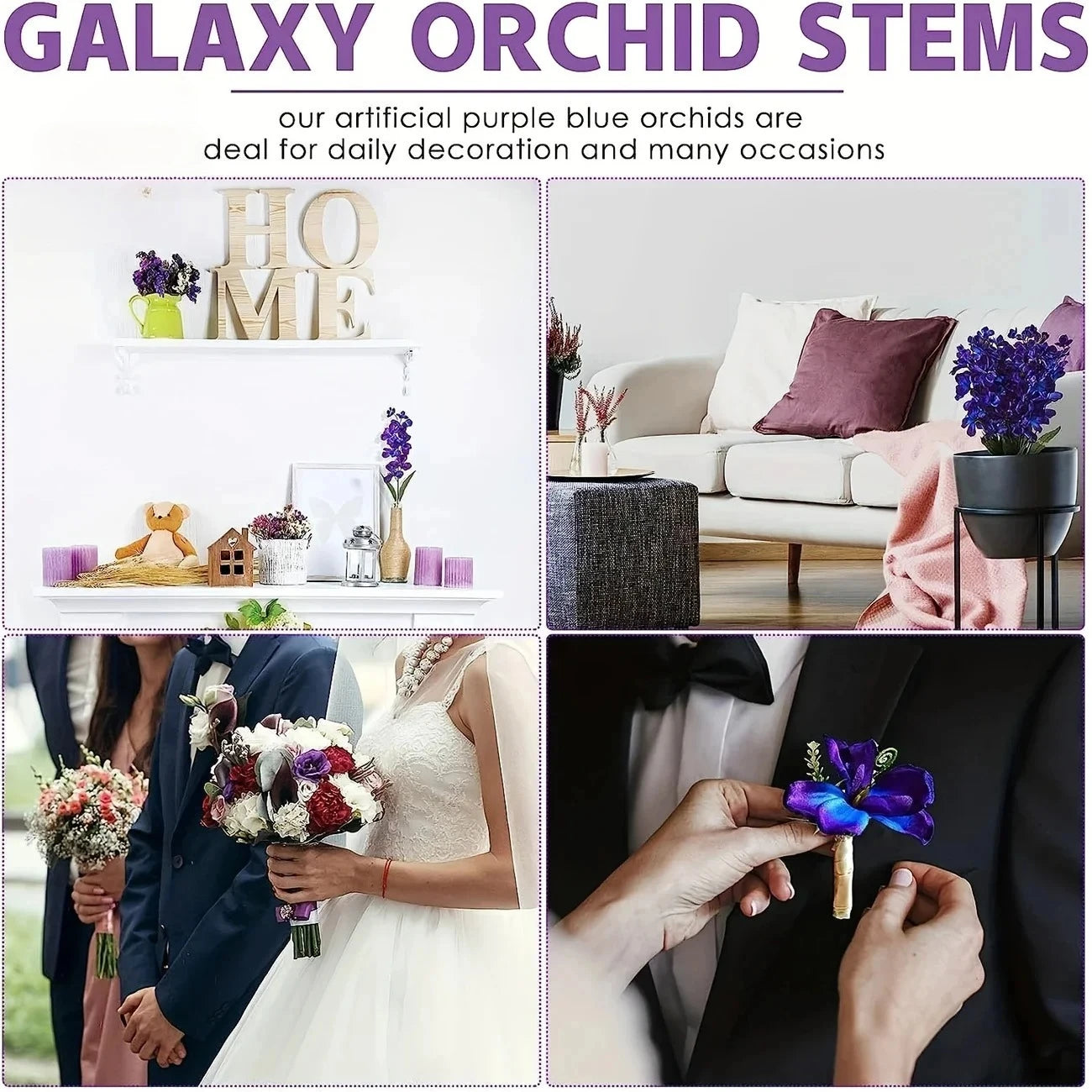 Purple Orchid Table Décor