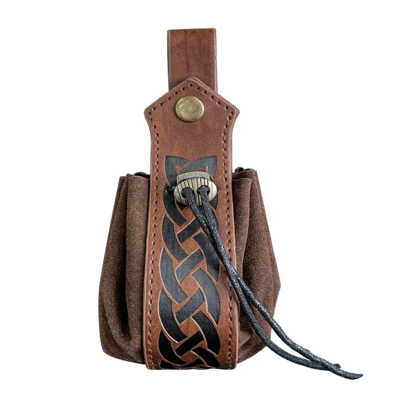 Leather DND RPG Dice Bag - Choose Your Favorite Design - Medieval Style Pouch