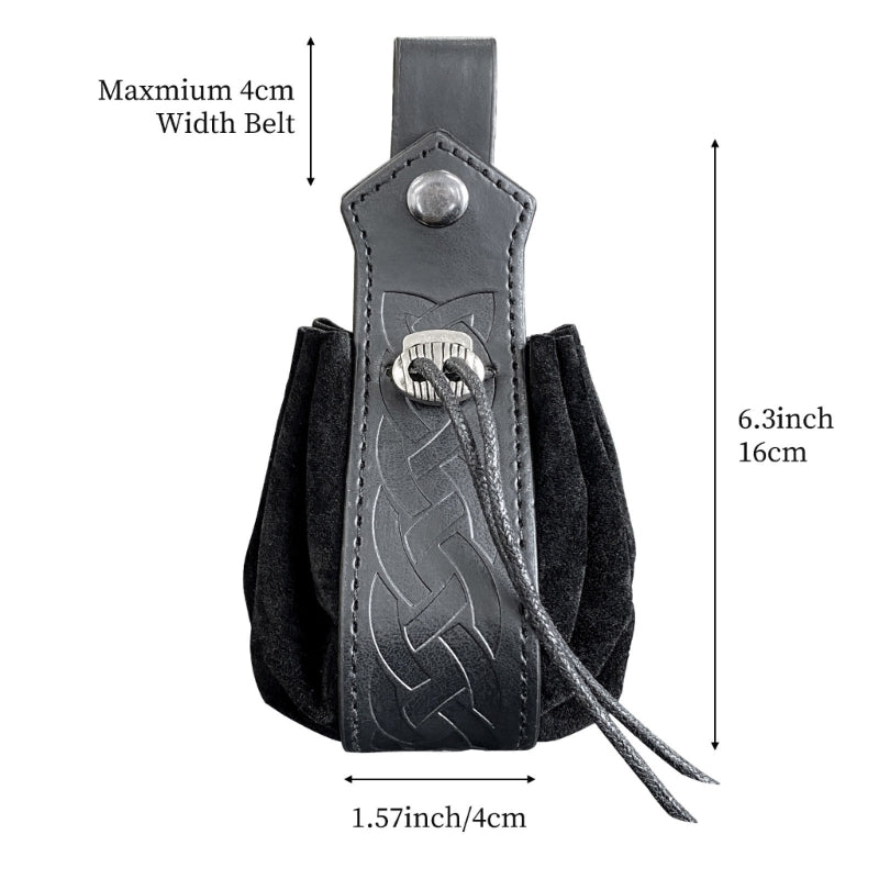 Leather DND RPG Dice Bag - Choose Your Favorite Design - Medieval Style Pouch