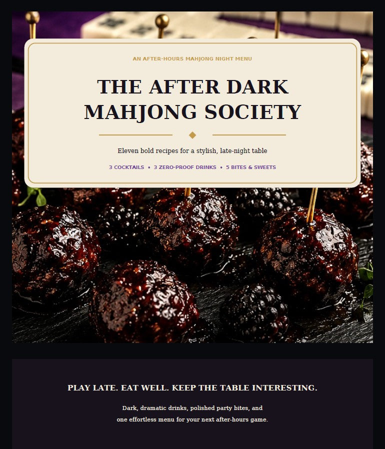 After Dark Mahjong Game Night Hostess Pack