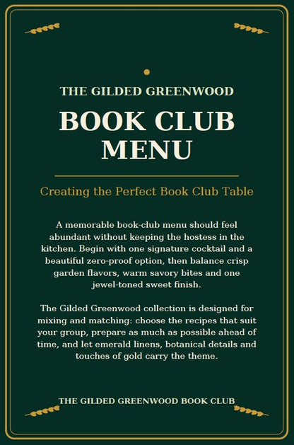 The Gilded Greenwood Book Club Hostess Pack