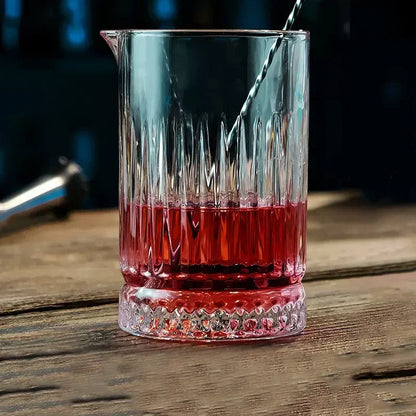JUSTINLAU Cocktail Shaker Whiskey Glass Cup Professional Cocktail  Stirring Cup Wine Bar mixing cups Bartender Mixing Bar Tools