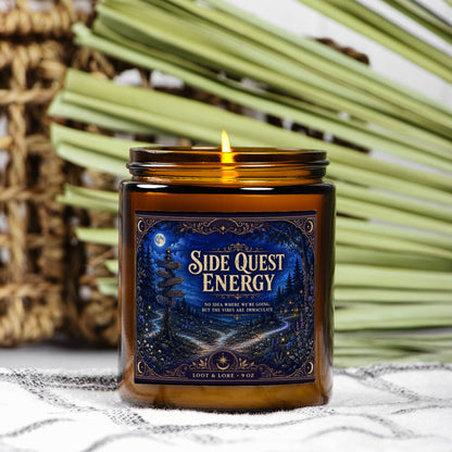 Candle Amber Jar 9oz
