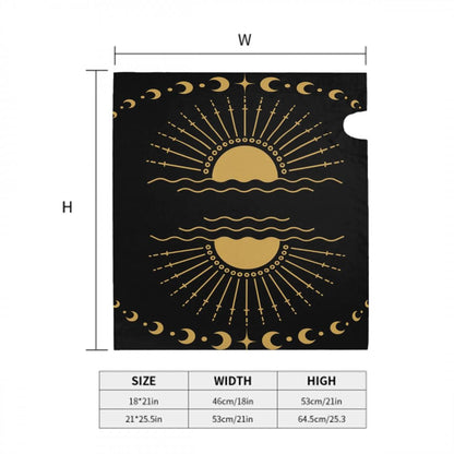 Black and Gold Celestial Mailbox Cover | Magnetic Sun Moon Mailbox Wrap | Witchy Whimsigoth Outdoor Decor | Standard Size Mailbox