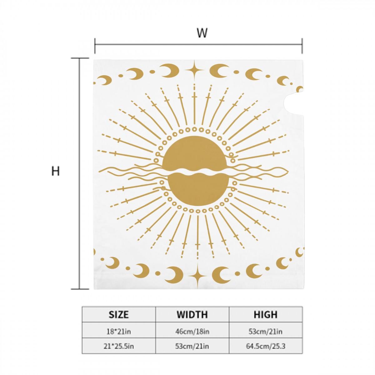 White and Gold Celestial Mailbox Cover | Magnetic Sun Moon Mailbox Wrap | Witchy Whimsigoth Outdoor Decor | Standard Size Mailbox