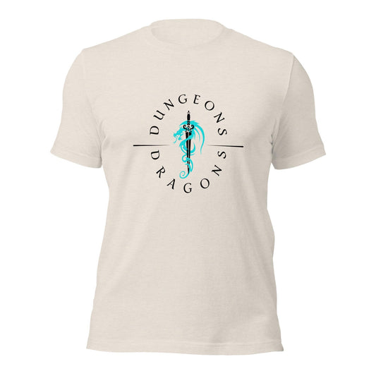 Dragonblade T-Shirt - Dungeons & Dragons Unisex Shirt - Dragon Emblem - Choose Your Favorite Color