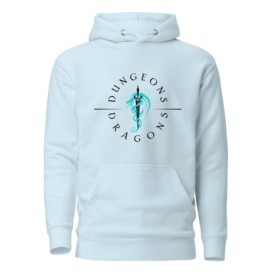 Dragonblade Hoodie - Dungeons & Dragons Inspired Unisex Hoodie Available in Blue, Purple and Green - Soft and Cozy!