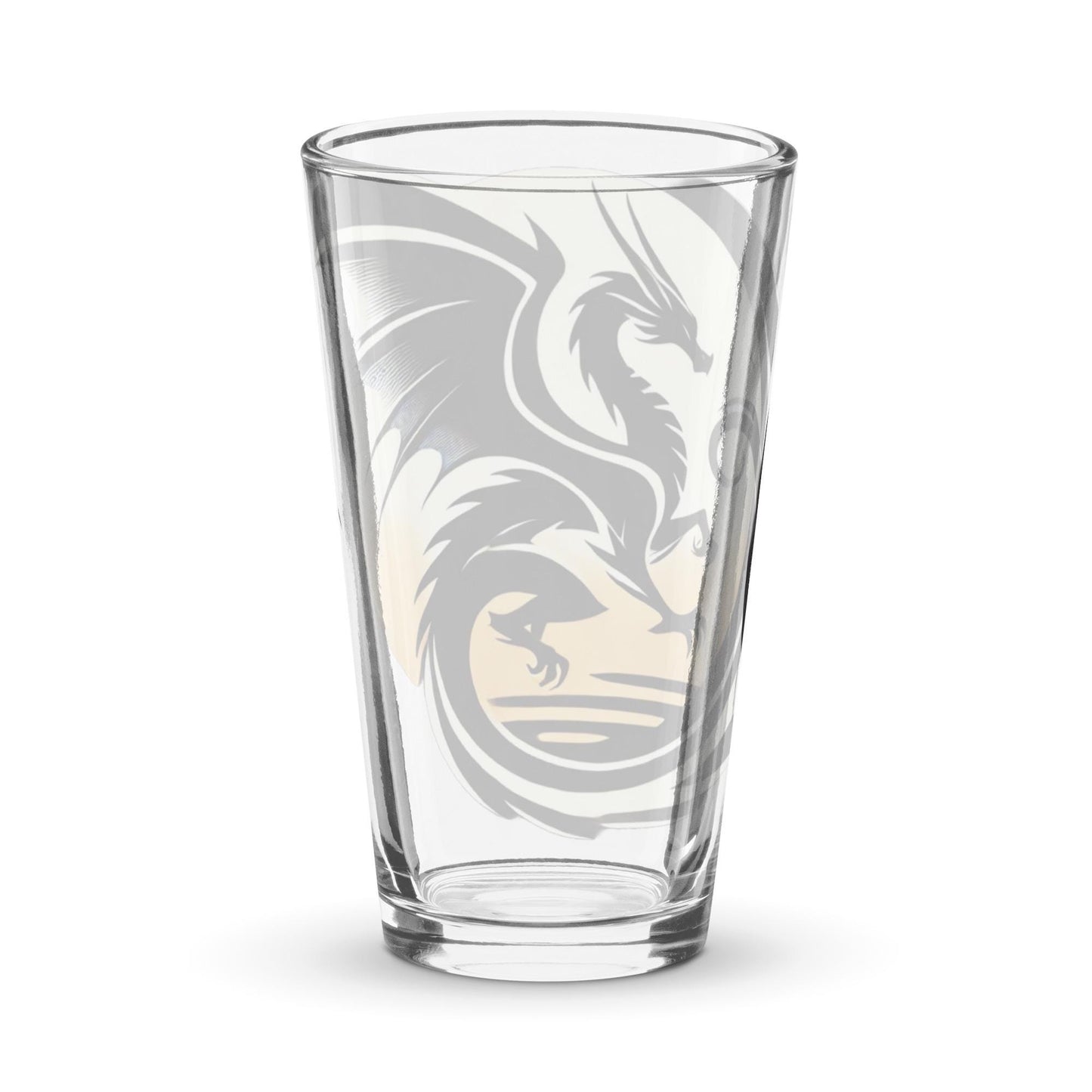 Dragon Emblem Pint Glass - D&D Inspired Drinkware - Colorful and Modern, Choose Your Favorite Color