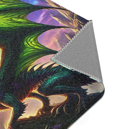 Dragon's Domain Area Rug - Enchanted Home Decor - Choose Your Favorite Design, Gaming Room, Bedroom, Matching Bedding Available