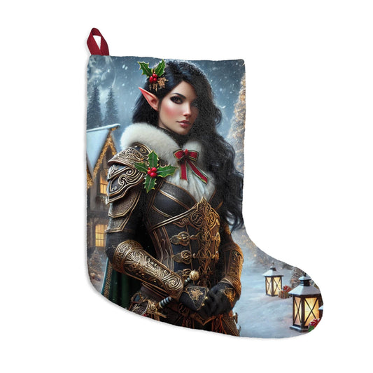 Enchanting Christmas Stockings for Holiday Decor, Personalized Gift, Festive Home Accent, Elf Theme, Cozy Christmas Decor