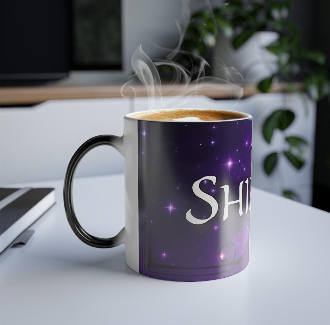 Shimmer Color-Changing Coffee Cup - Arcane Inspired Mug, 11oz - Ideal for coffee lovers, tea enthusiasts, and fantasy fans