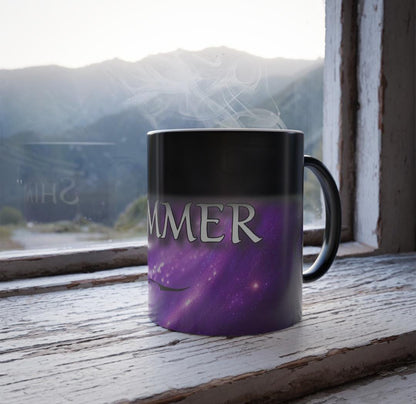 Shimmer Color-Changing Coffee Cup - Arcane Inspired Mug, 11oz - Ideal for coffee lovers, tea enthusiasts, and fantasy fans