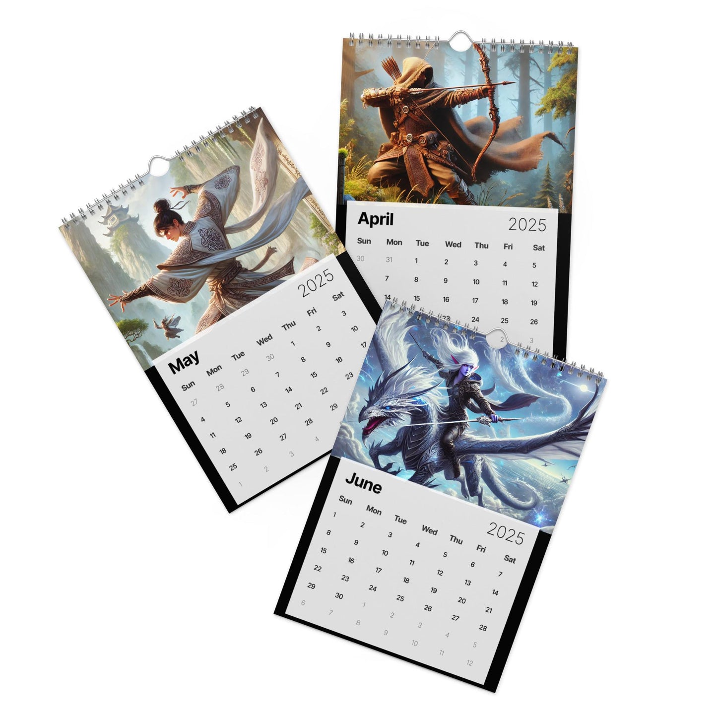 D&D Calendar - 2025 A Year for Adventure - Dungeons and Dragons RPG Wall calendar