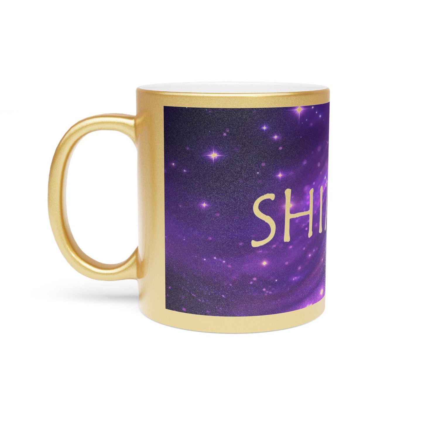 Shimmer Metallic Coffee Cup - Arcane Inspired 11 oz. Mug  - Comes in Silver and Gold