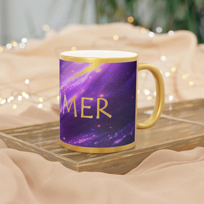 Shimmer Metallic Coffee Cup - Arcane Inspired 11 oz. Mug  - Comes in Silver and Gold