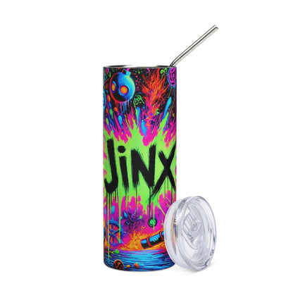 Jinx Travel Mug - Arcane Chaos Inspired Stainless Steel Tumbler - Everyone's Favorite Powder Monkey - Great Gift for Fans of the Show