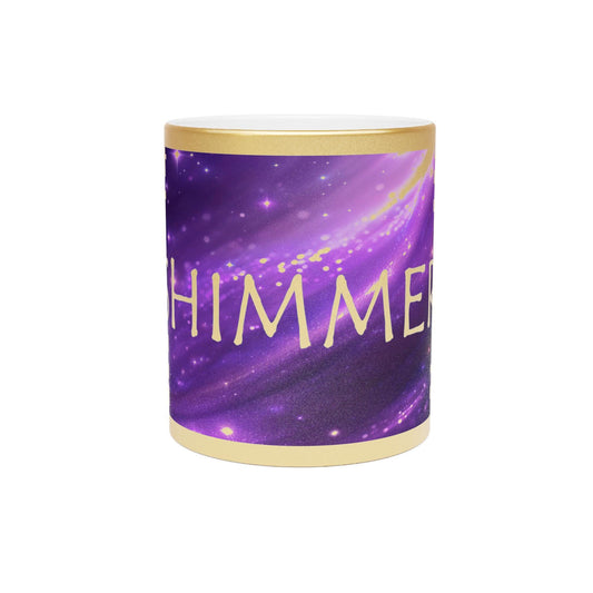 Shimmer Metallic Coffee Cup - Arcane Inspired 11 oz. Mug  - Comes in Silver and Gold