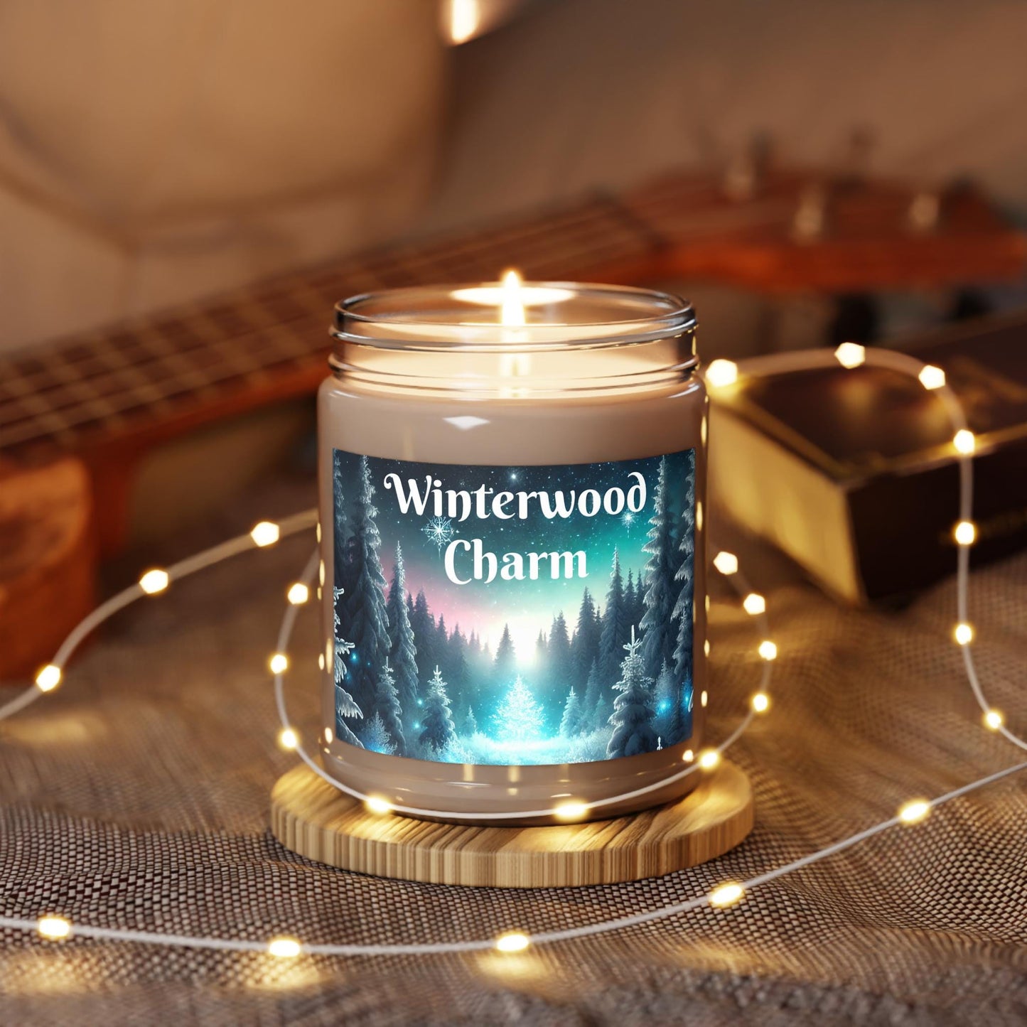 Winterwood Charm 9oz Scented Candle - Balsam, Eucalyptus, Fir, and Cedarwood Scent - Nostalgic Fragrance - Cozy Home Decor