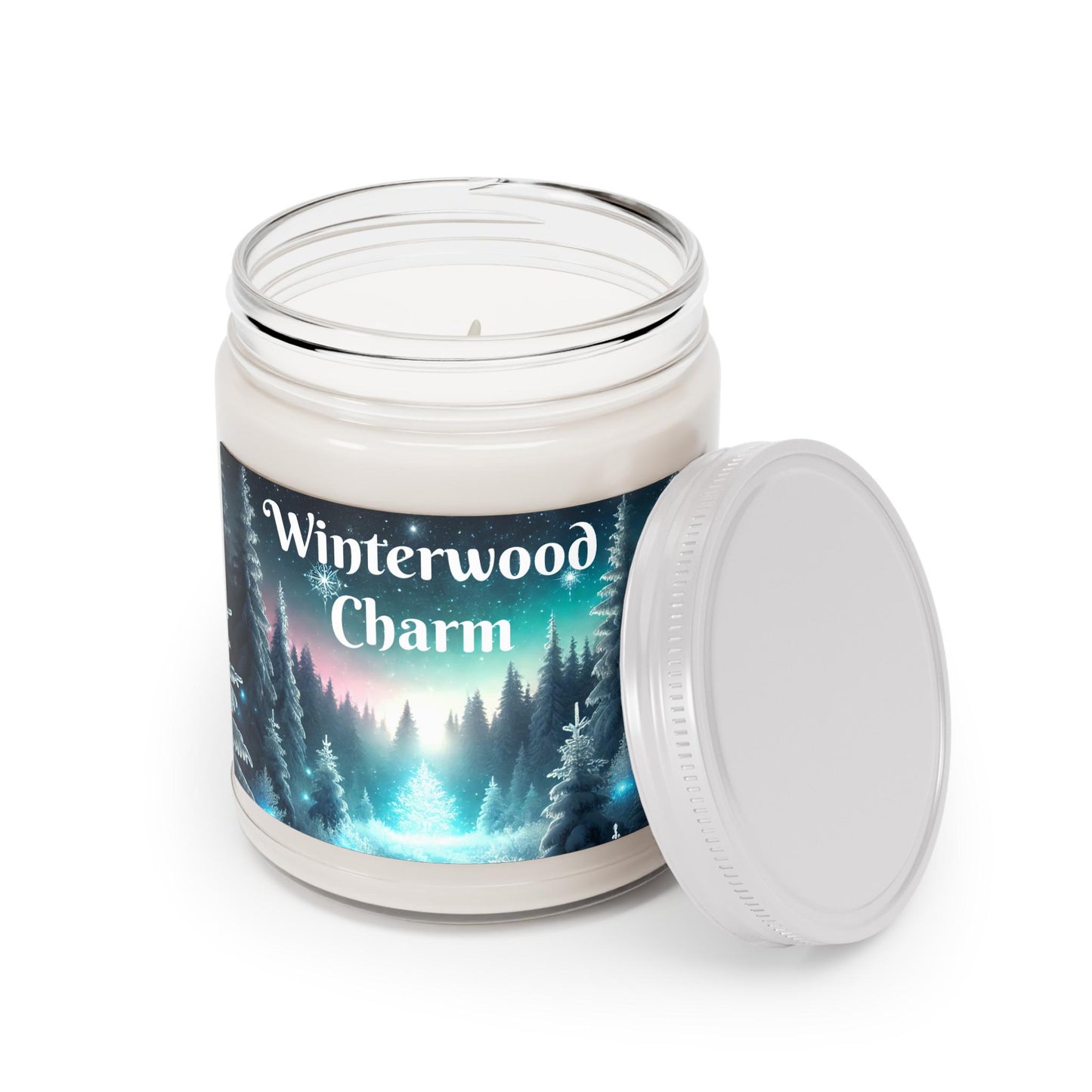 Winterwood Charm 9oz Scented Candle - Balsam, Eucalyptus, Fir, and Cedarwood Scent - Nostalgic Fragrance - Cozy Home Decor