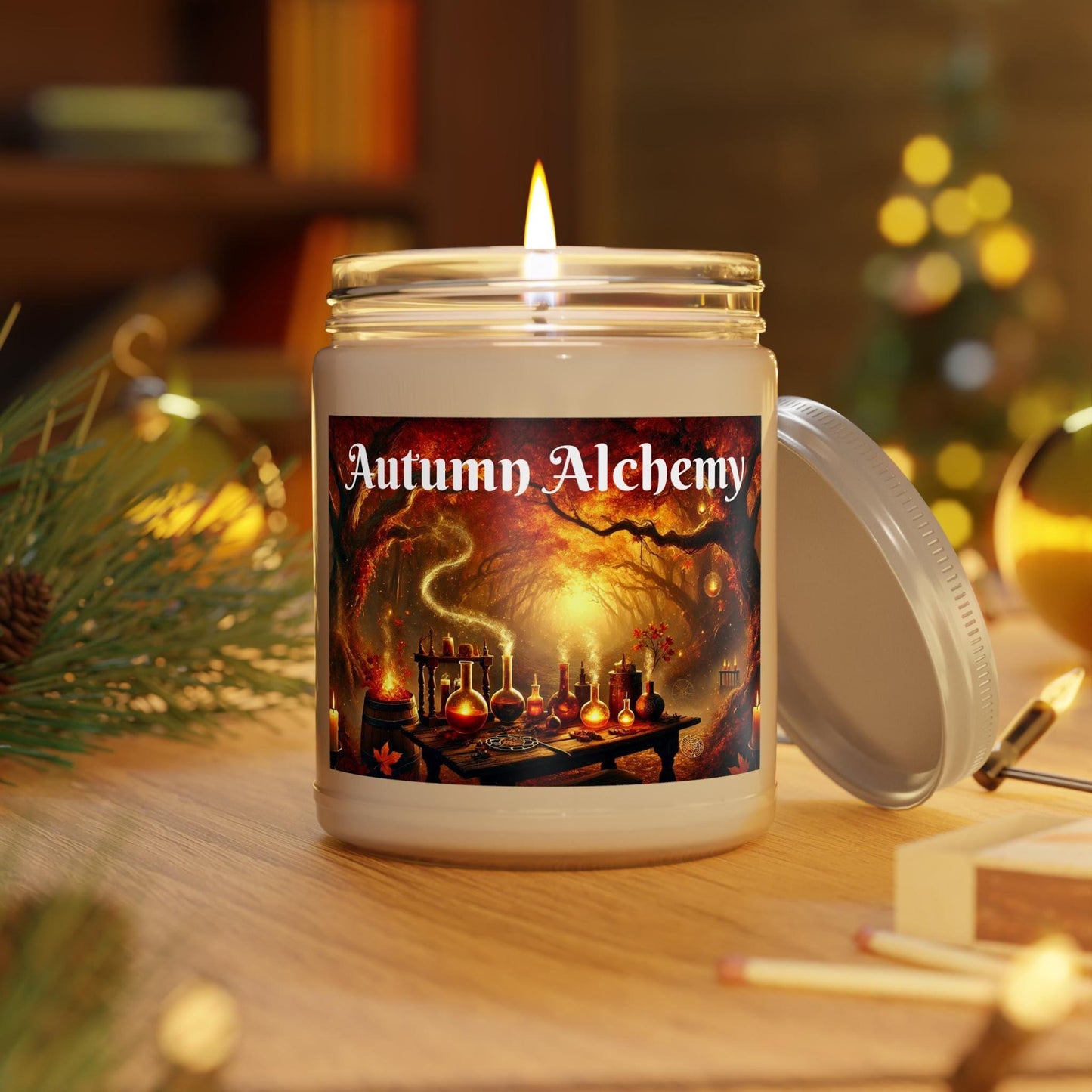 Autumn Alchemy 9oz Scented Candle - Pumpkin Spice Scent - Autumn Magic Fragrance - Cozy Seasonal Home Decor - Pumpkin Spice Season