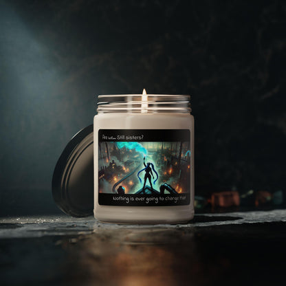 Jinx & Vi Sisters 9oz Scented Candle - Sisters Signal, Arcane Inspired Home Fragrance - Arcane Chaos, Drama Merchandise