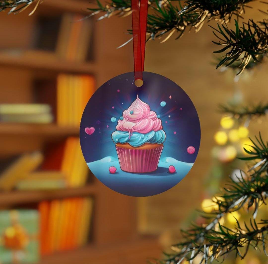 You're Hot, Cupcake Metal Ornament - Inspired by Vi and Caitlyn's Relationship in Arcane