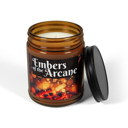 Embers of the Arcane 4oz or 9oz Scented Candle - Jinx Arcane Inspired Scented Soy Candle 4oz & 9oz - Choose Your Favorite Design