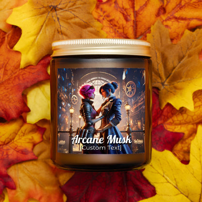 Romance in Piltover, Custom Arcane Candle 9oz. - Inspired by Vi and Caitlyn from Arcane - Valentines Day Anniversary Gift BF GF