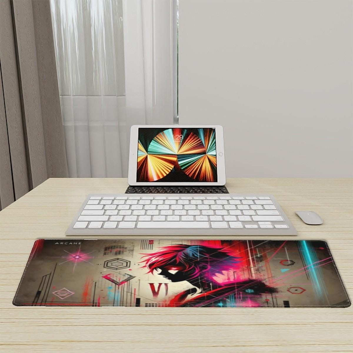 Arcane Art Mouse Pad - Viktor, Jinx, Vi Inspired XL Mousepads - Choose Your Favorite Design - Arcane Office Merch - Arcane Fandom Gifts