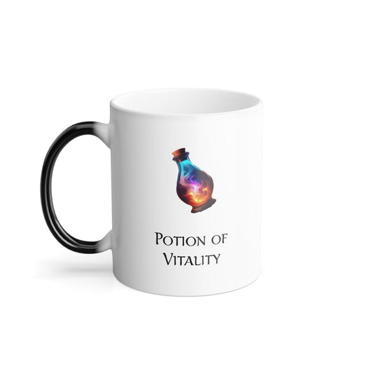 Potion of Vitality Color-Changing Mug - DnD Inspired Coffee Cup 11oz, Ideal for coffee lovers, Dungeons & Dragons RPG Players and DM's alike