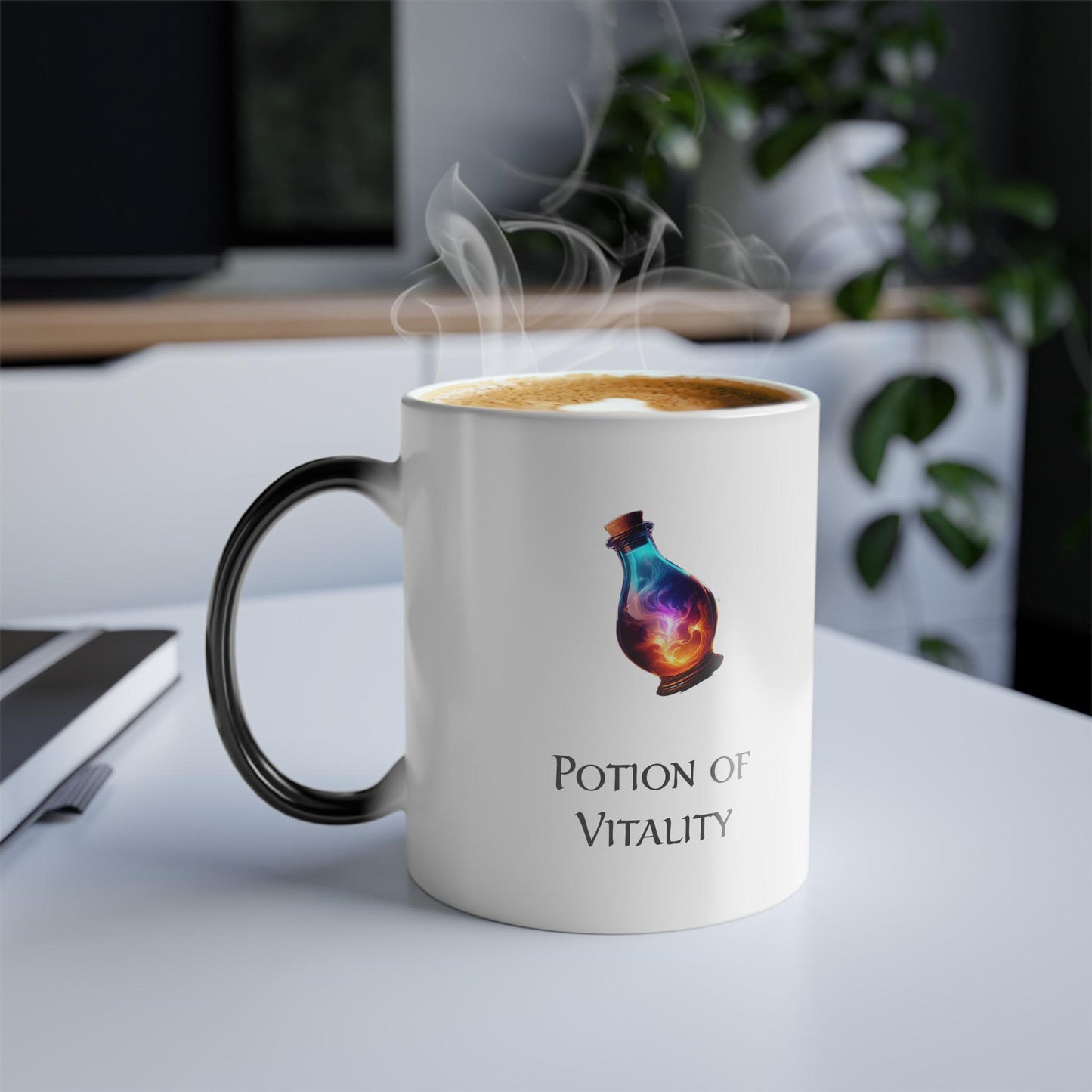 Potion of Vitality Color-Changing Mug - DnD Inspired Coffee Cup 11oz, Ideal for coffee lovers, Dungeons & Dragons RPG Players and DM's alike